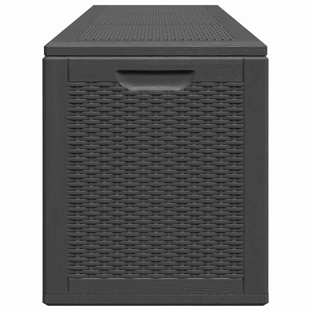 Baule da Giardino 270 L Nero in Rattan PP
