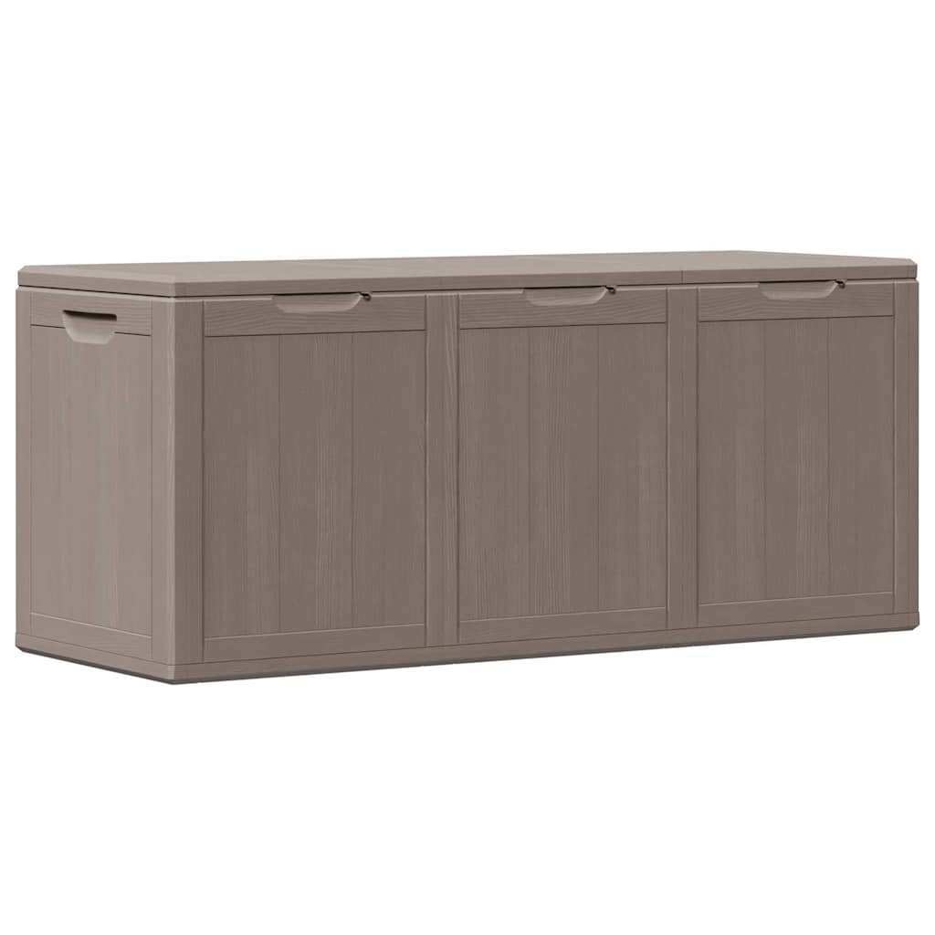Baule da Giardino 270 L Marrone Aspetto legno in PP