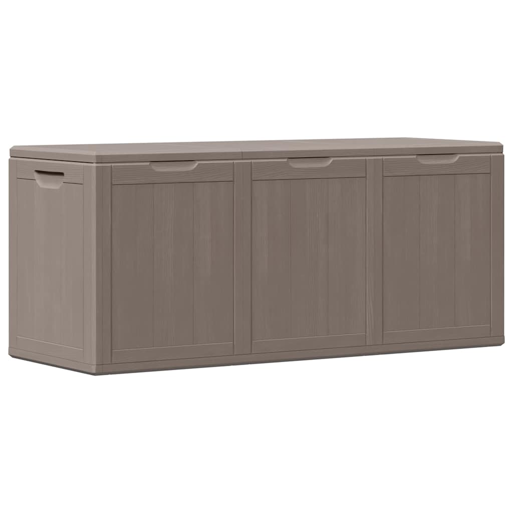 Baule da Giardino 270 L Marrone Aspetto legno in PP