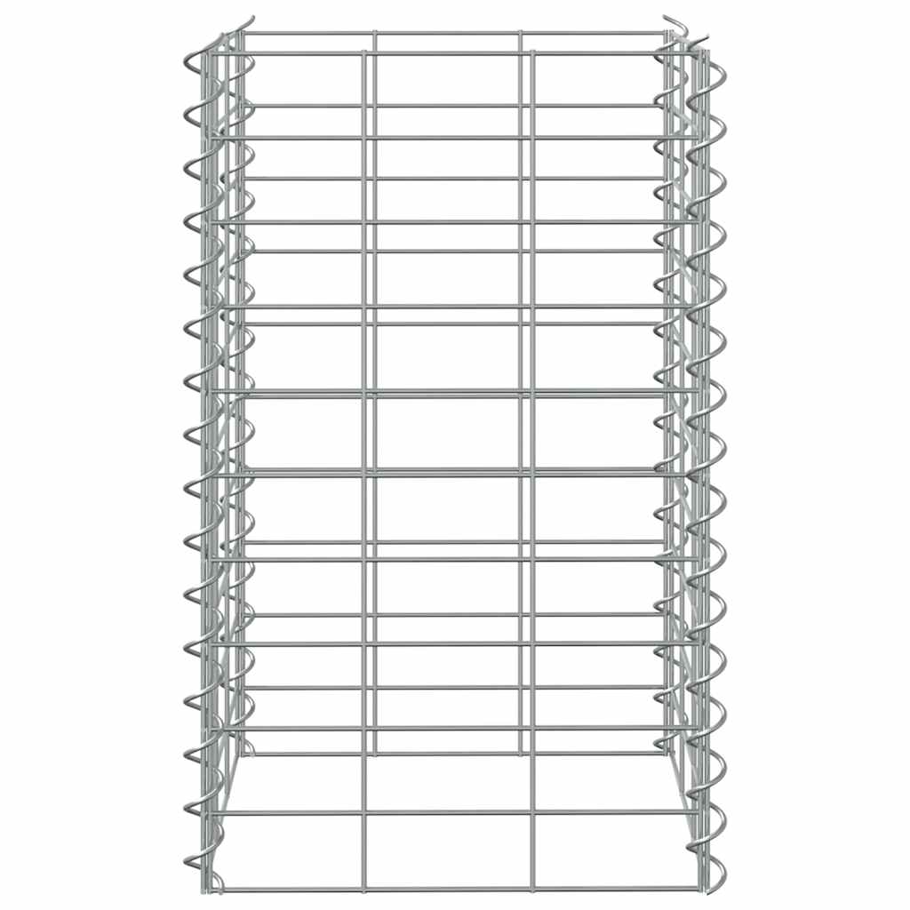 Fioriere Rialzate a Gabbione 3 pz 30x30x50 cm in Ferro