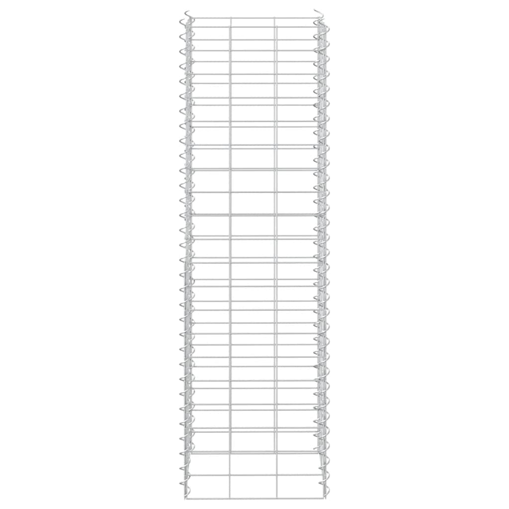 Fioriere Rialzate a Gabbione 3 pz 30x30x100 cm in Ferro