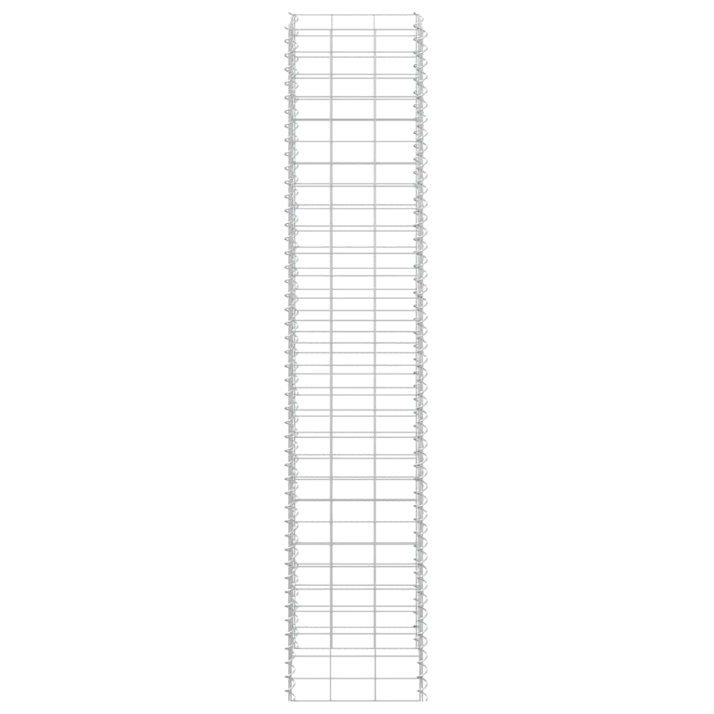 Fioriere Rialzate a Gabbione 3 pz 30x30x150 cm in Ferro