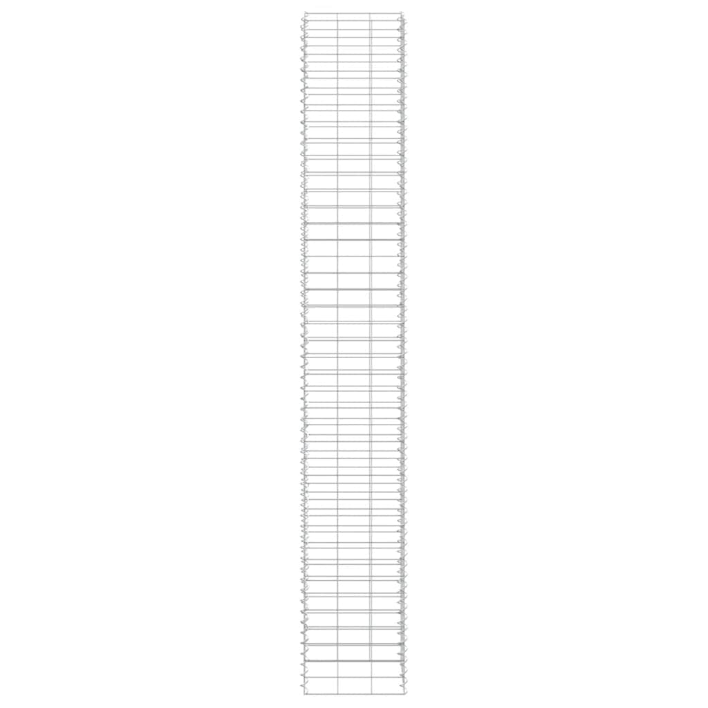 Fioriere Rialzate a Gabbione 3 pz 30x30x200 cm in Ferro