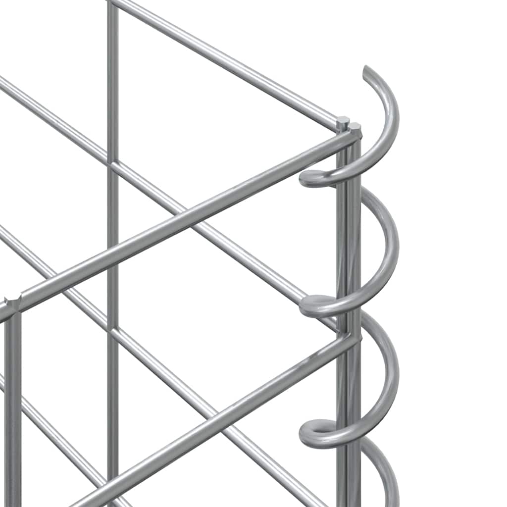 Fioriere Rialzate Gabbione 4 pz 30x30x50/100/150/200 cm Ferro