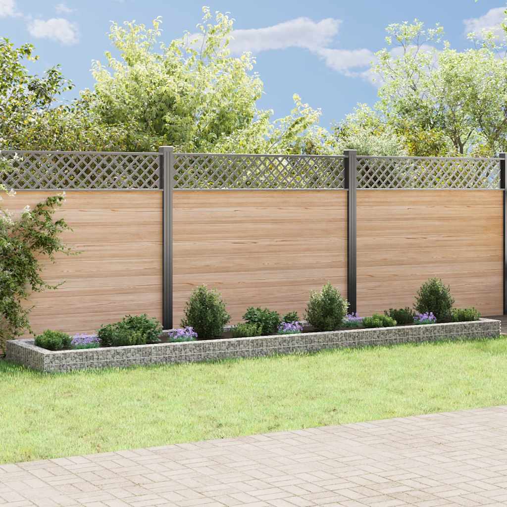 Gabbione Letto Rialzato in Acciaio Zincato 500x100x20 cm