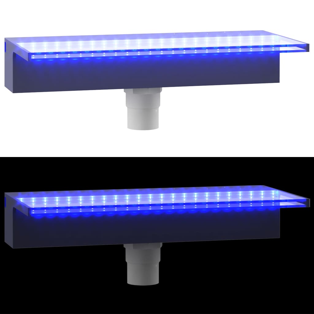 Sfioratore a Cascata con LED RGB Acrilico 45 cm