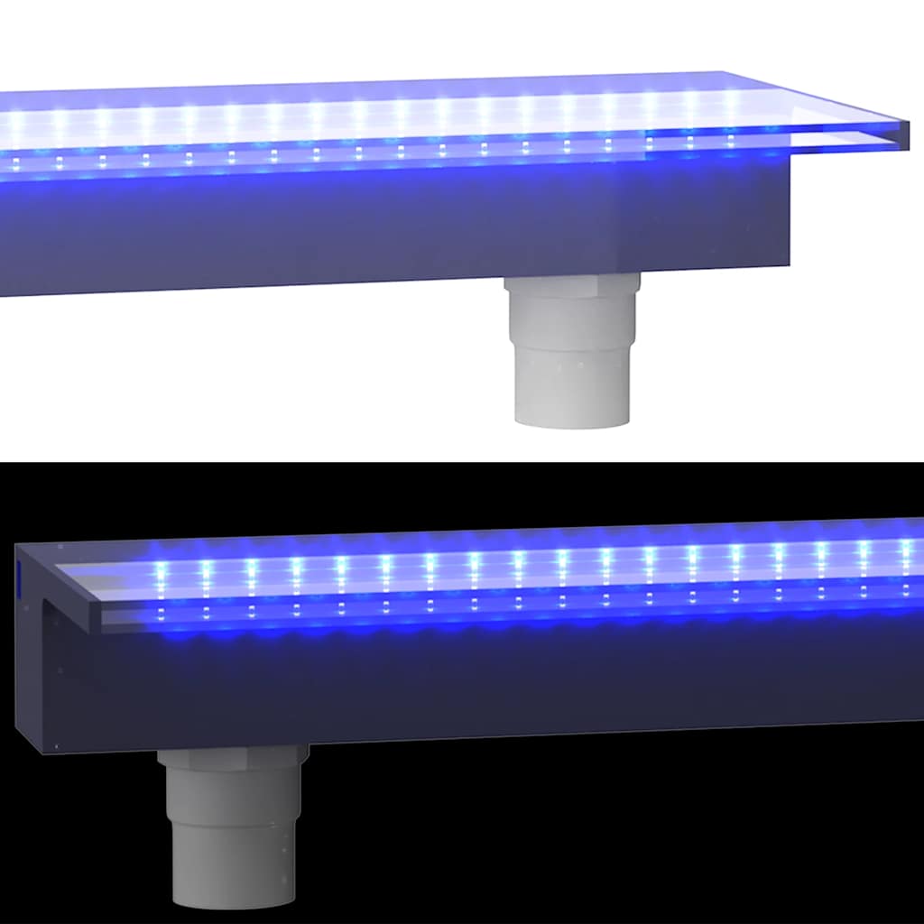 Sfioratore a Cascata con LED RGB Acrilico 60 cm