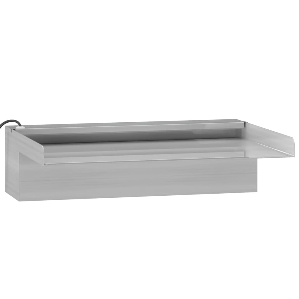 Sfioratore a Cascata con LED RGB Acciaio Inox 30 cm