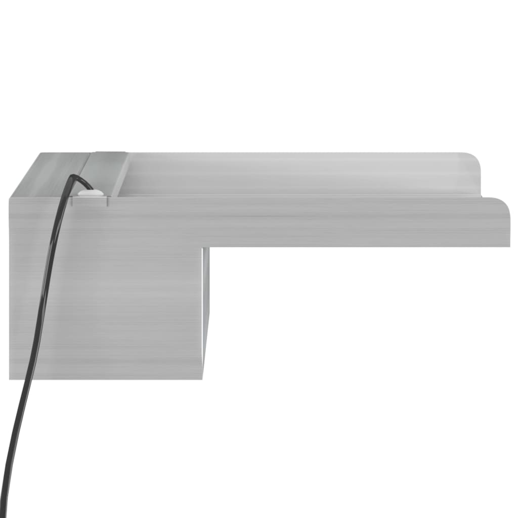 Sfioratore a Cascata con LED RGB Acciaio Inox 30 cm