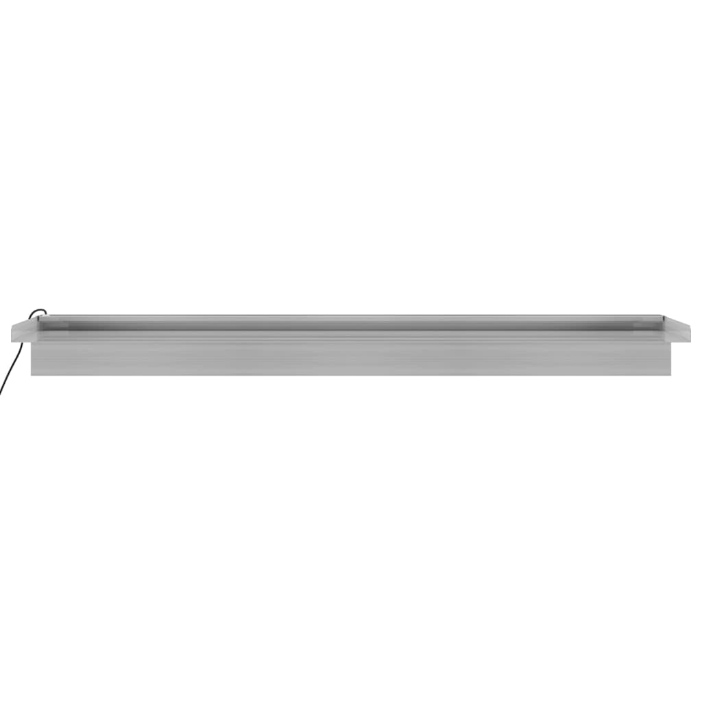 Sfioratore a Cascata con LED RGB Acciaio Inox 90 cm