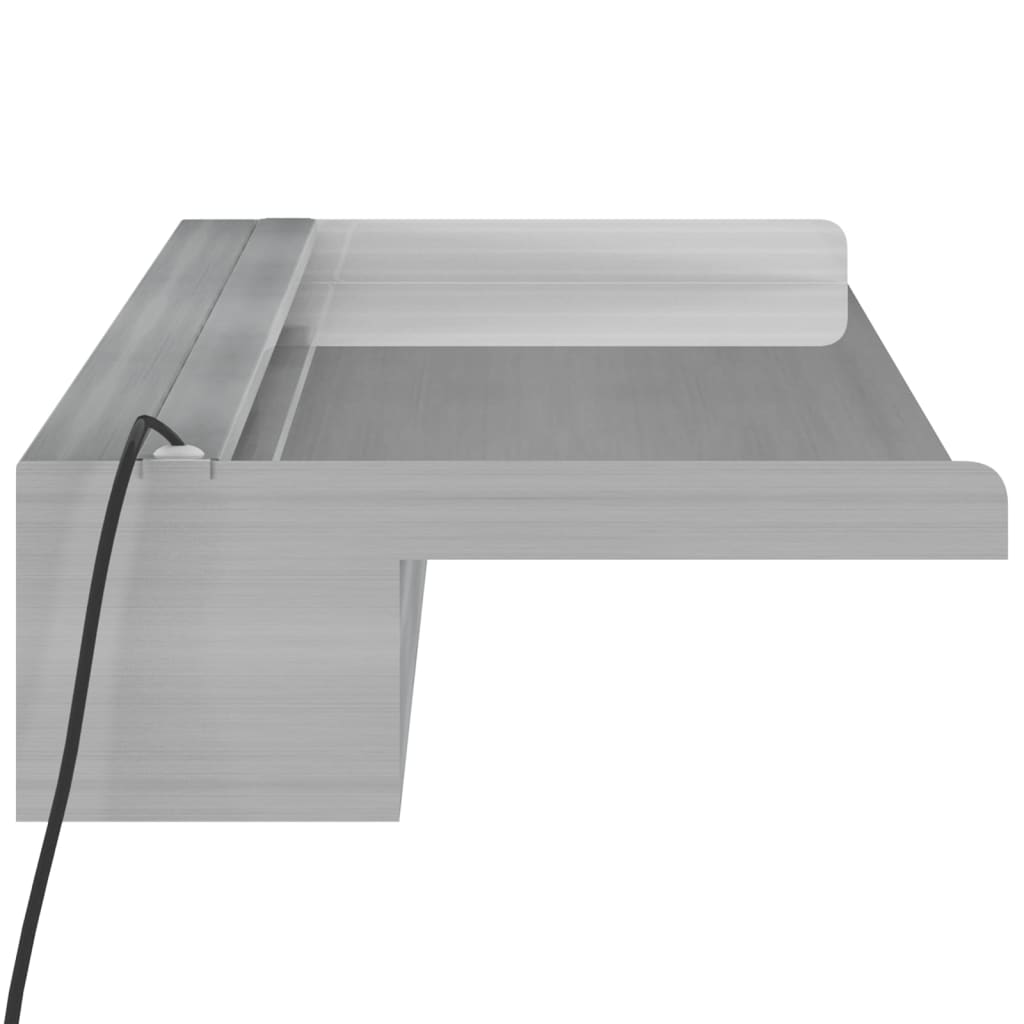 Sfioratore a Cascata con LED RGB Acciaio Inox 90 cm