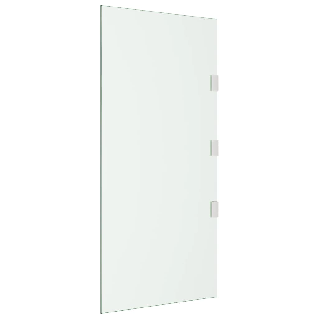 Pannello Laterale Tettoia Trasparente 50x100 cm Vetro Temperato