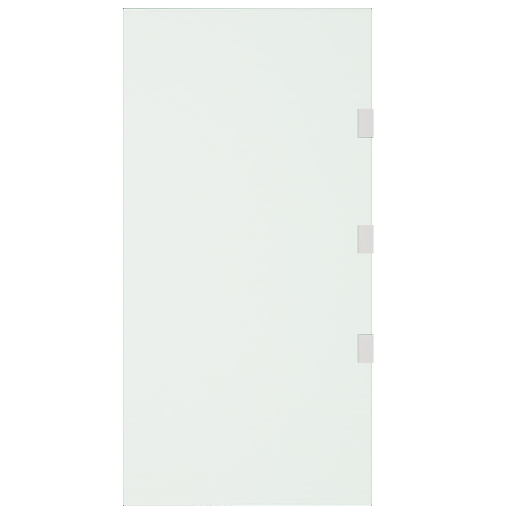 Pannello Laterale Tettoia Trasparente 50x100 cm Vetro Temperato