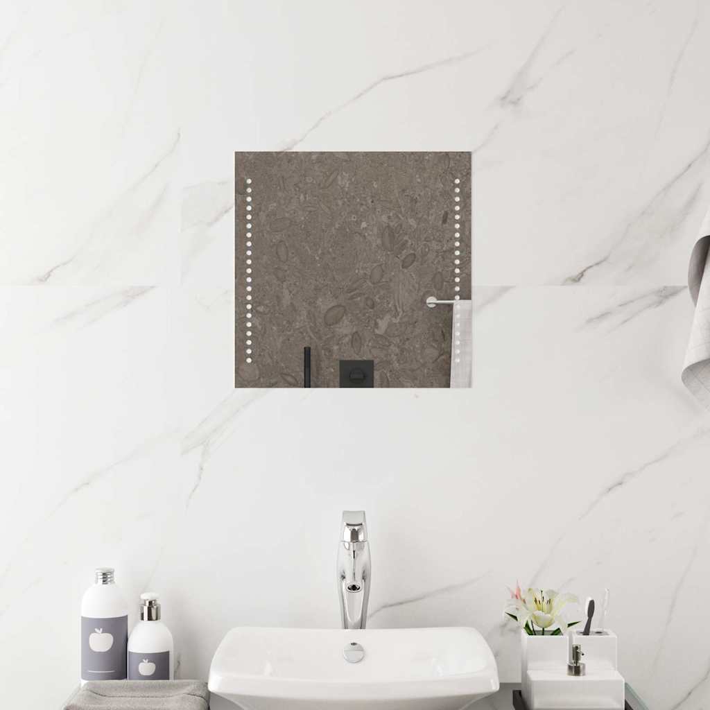 Specchio da Bagno con Luci LED 40x40 cm