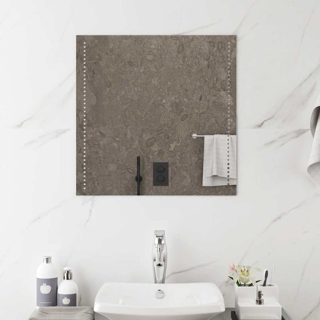 Specchio da Bagno con Luci LED 60x60 cm