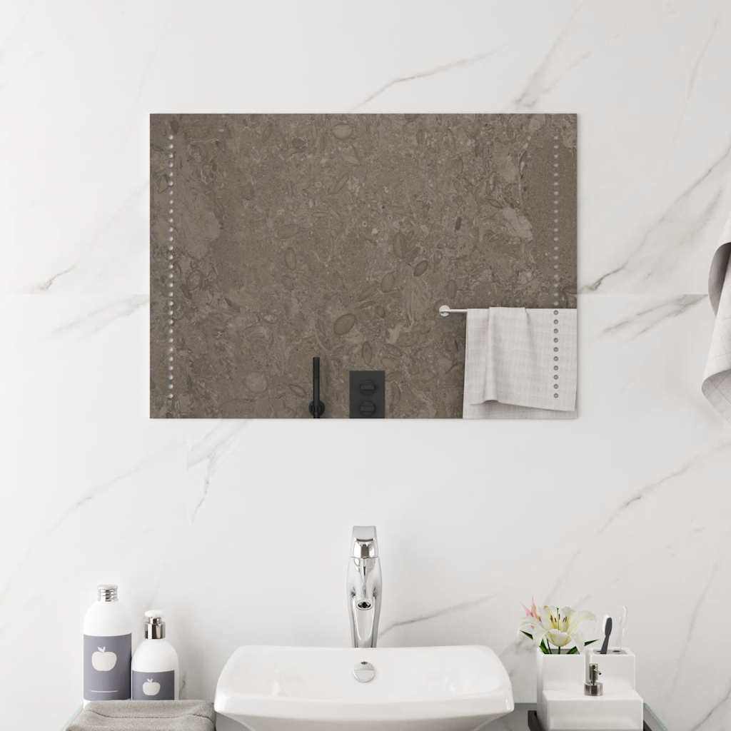 Specchio da Bagno con Luci LED 70x50 cm