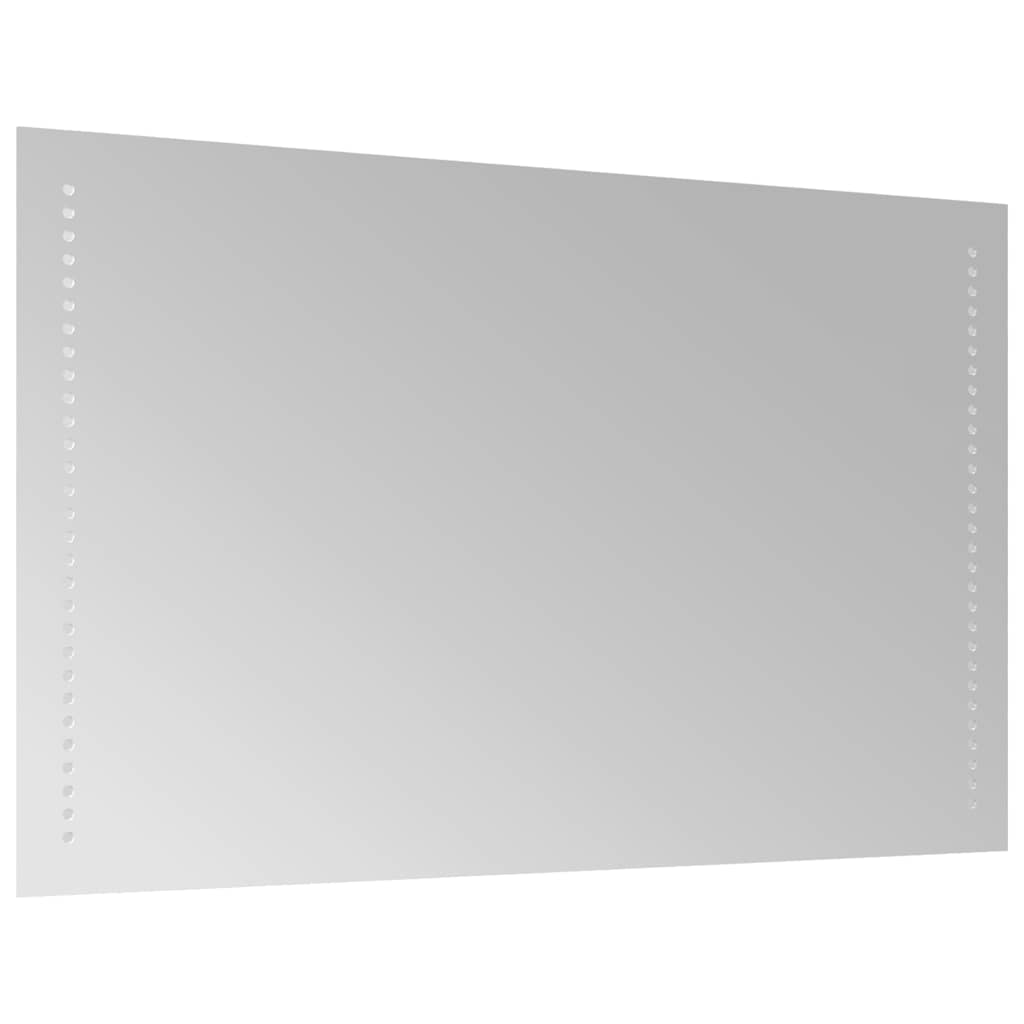 Specchio da Bagno con Luci LED 80x50 cm