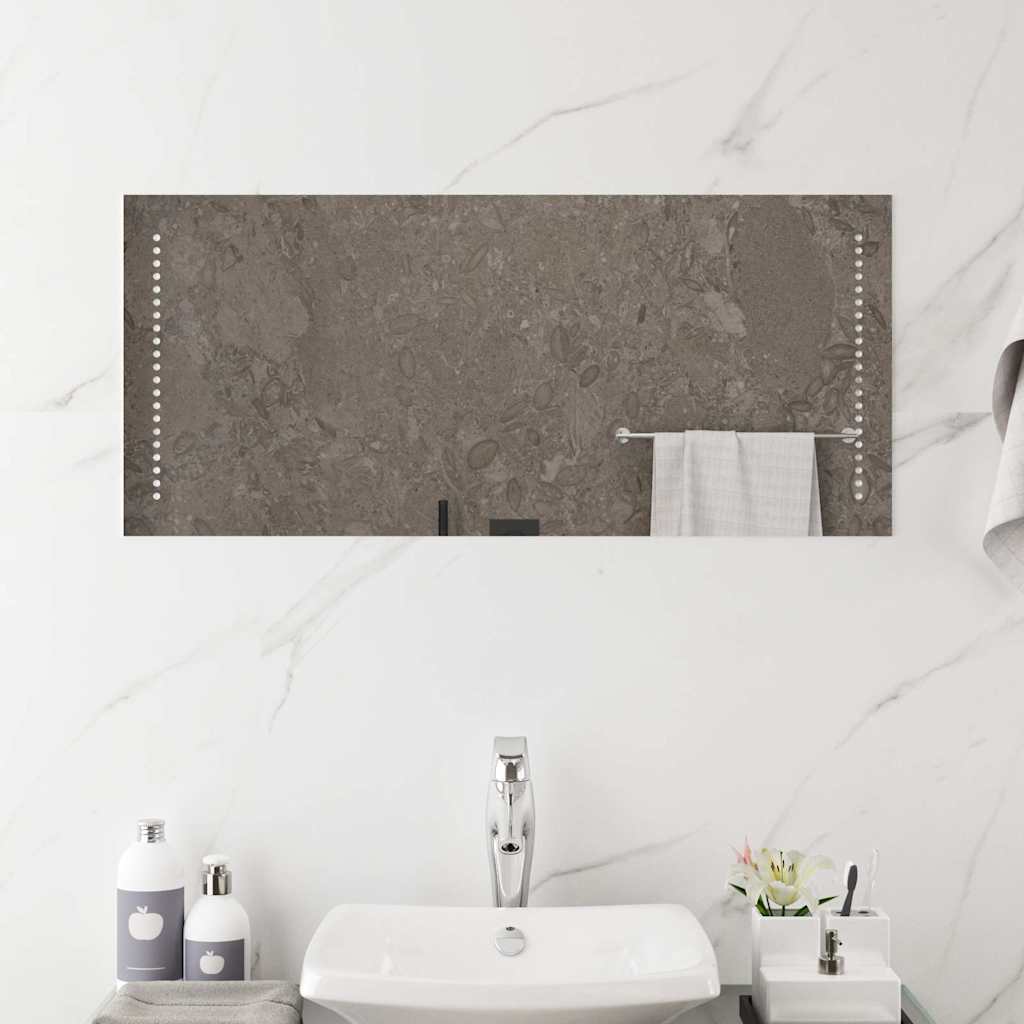 Specchio da Bagno con Luci LED 90x40 cm