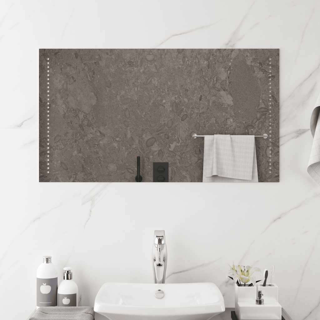 Specchio da Bagno con Luci LED 90x50 cm