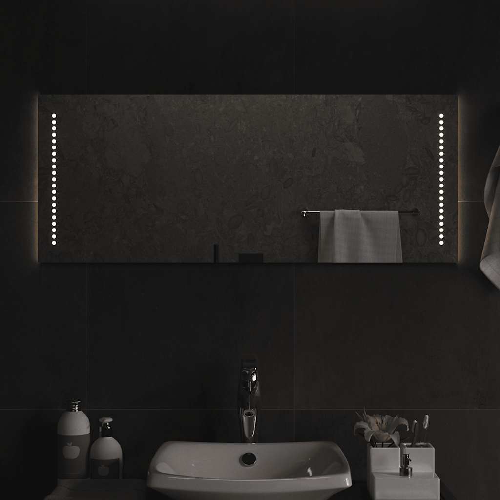 Specchio da Bagno con Luci LED 100x40 cm