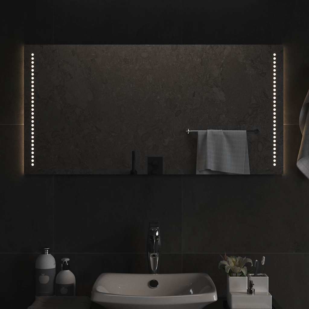 Specchio da Bagno con Luci LED 100x50 cm
