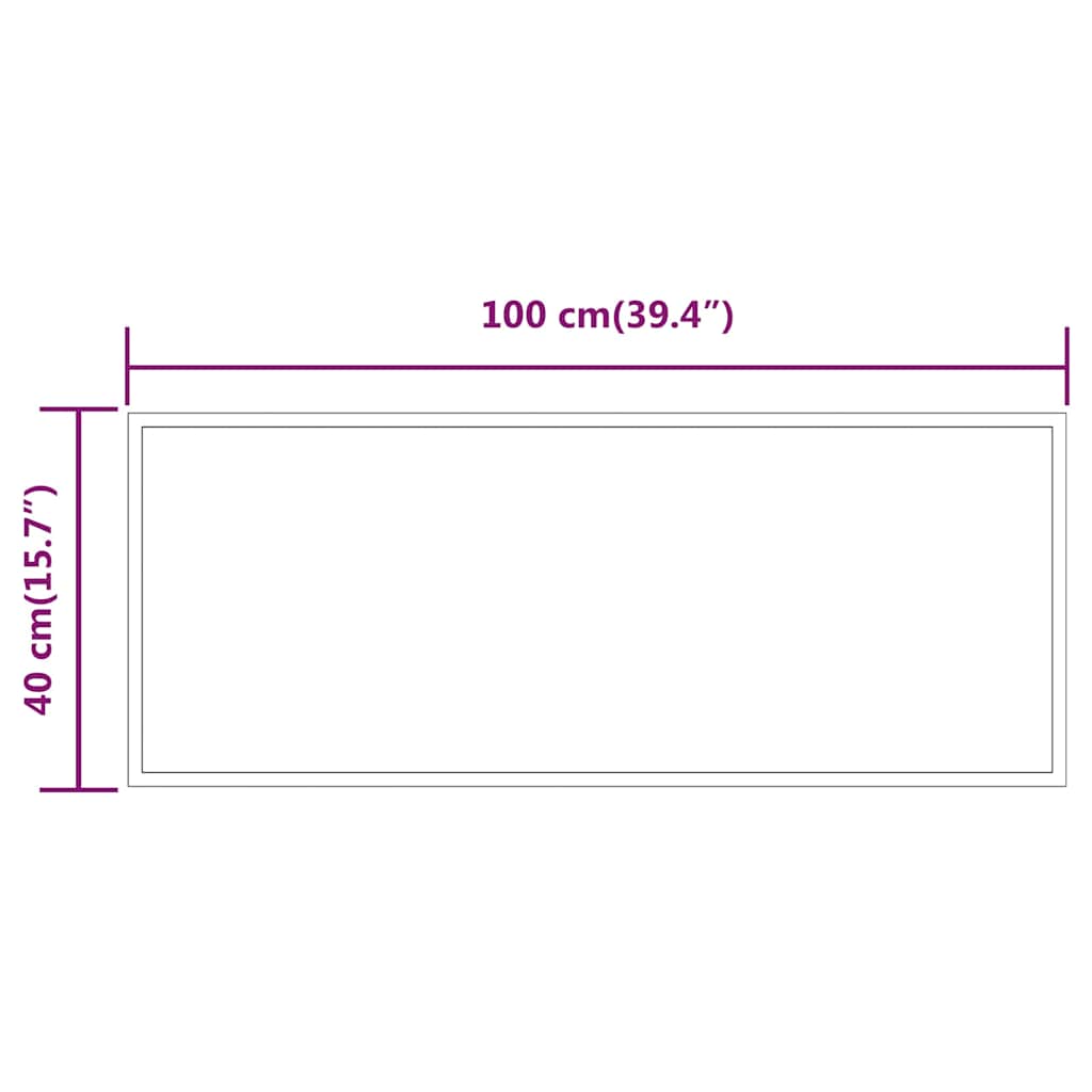 Specchio da Bagno con Luci LED 100x40 cm