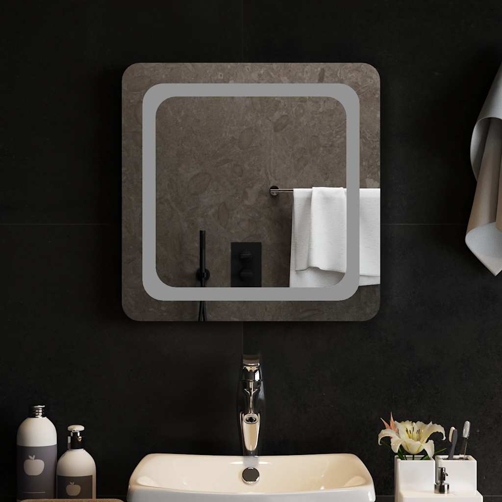 Specchio da Bagno con Luci LED 50x50 cm