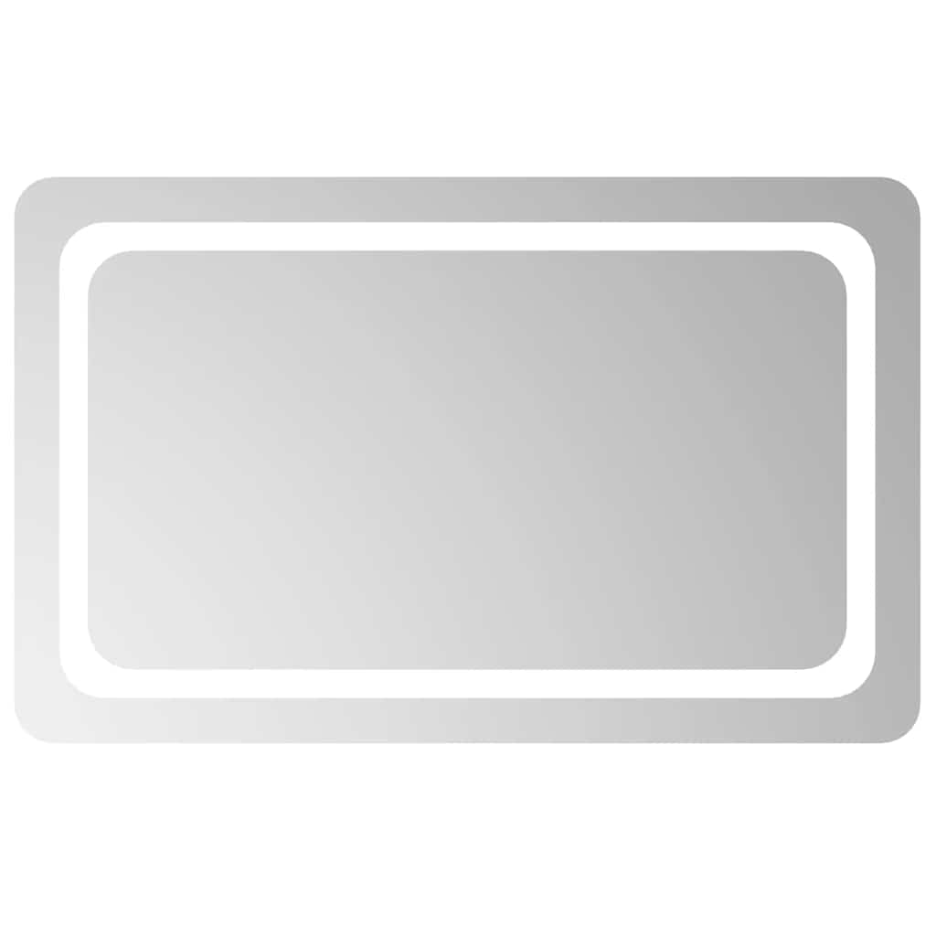 Specchio da Bagno con Luci LED 80x50 cm