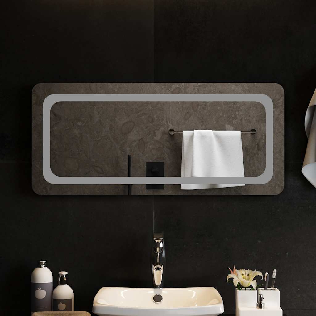 Specchio da Bagno con Luci LED 90x40 cm