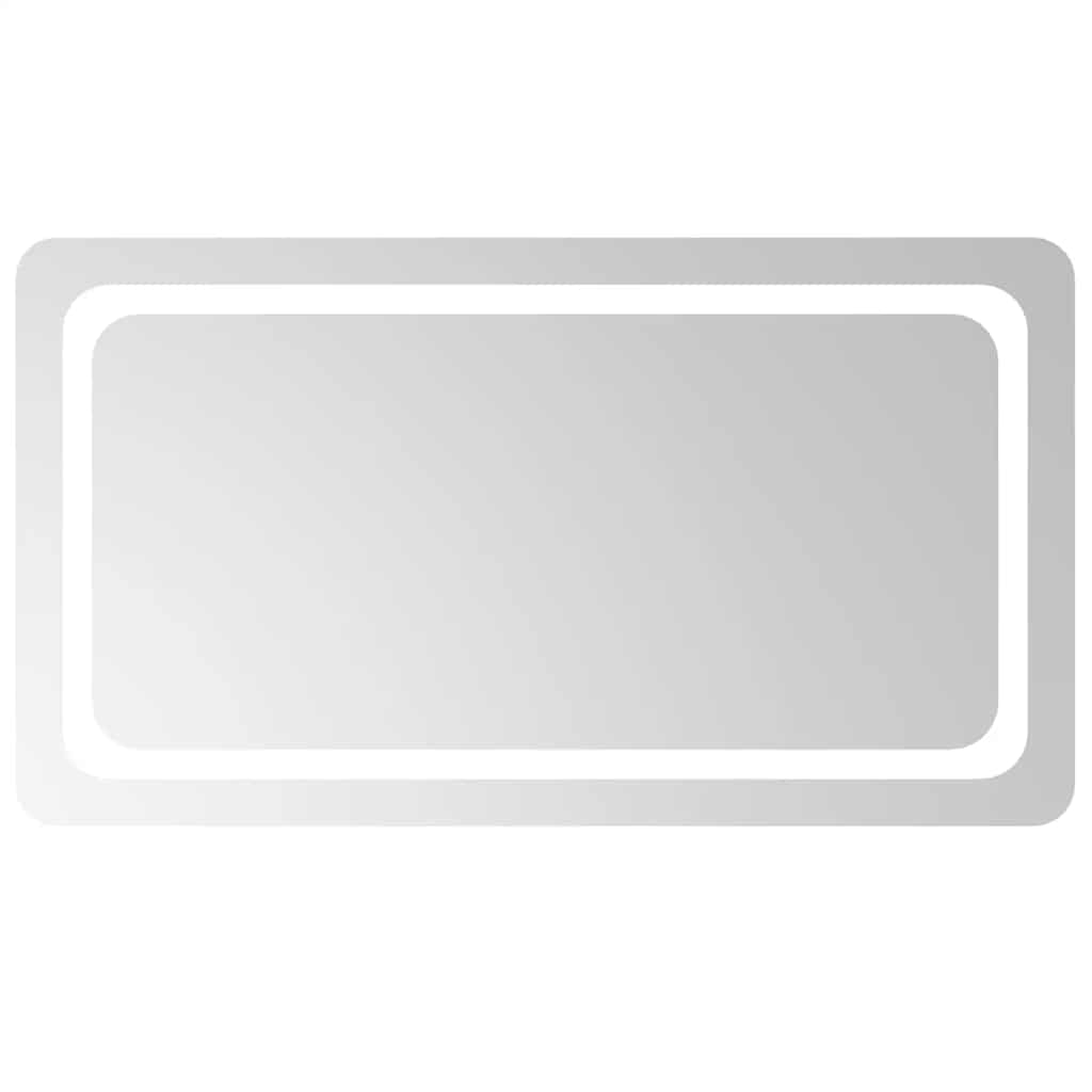 Specchio da Bagno con Luci LED 90x50 cm