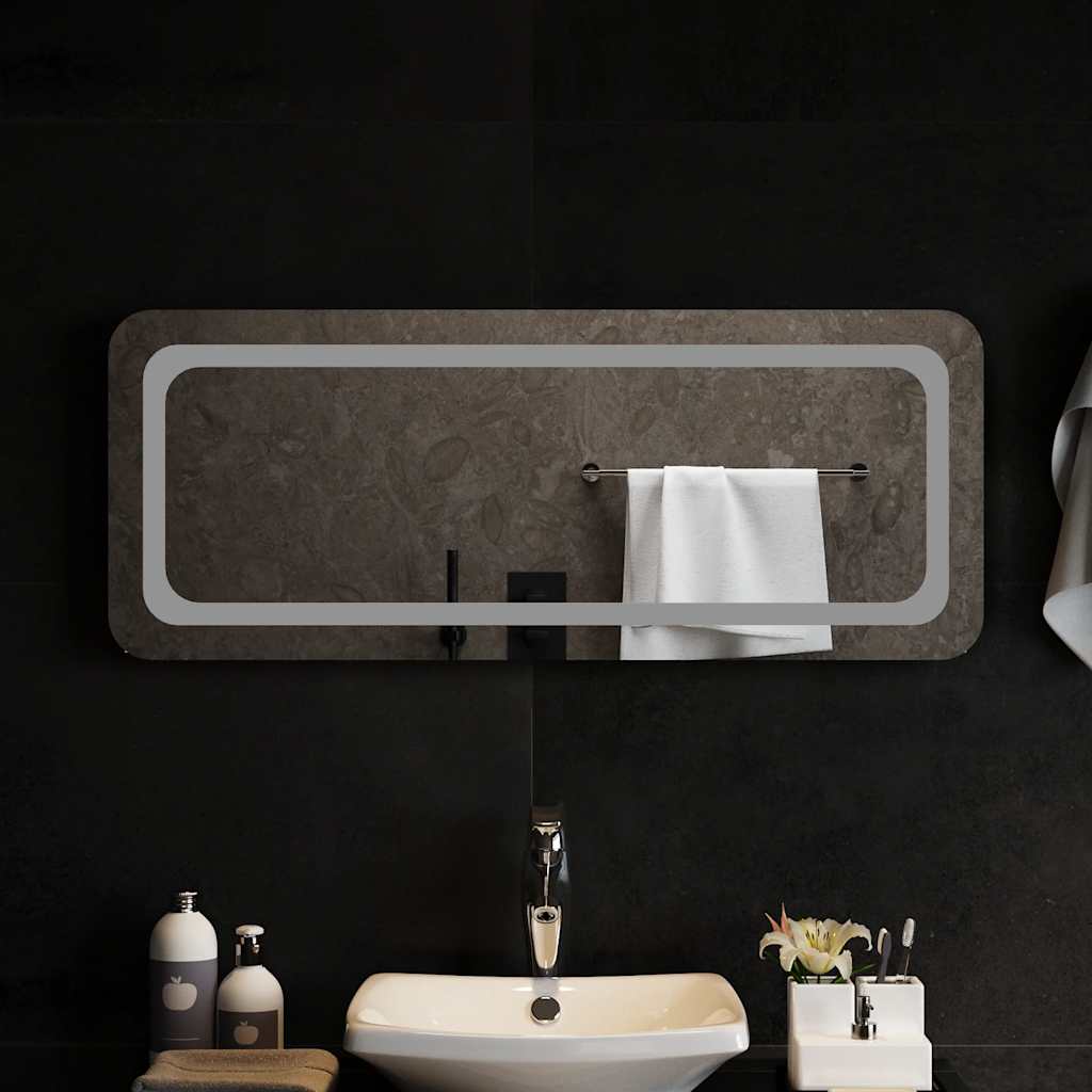 Specchio da Bagno con Luci LED 100x40 cm
