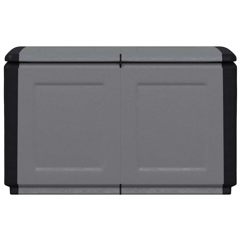Contenitore da Giardino 96x53x57 230 L Grigio Scuro e Nero