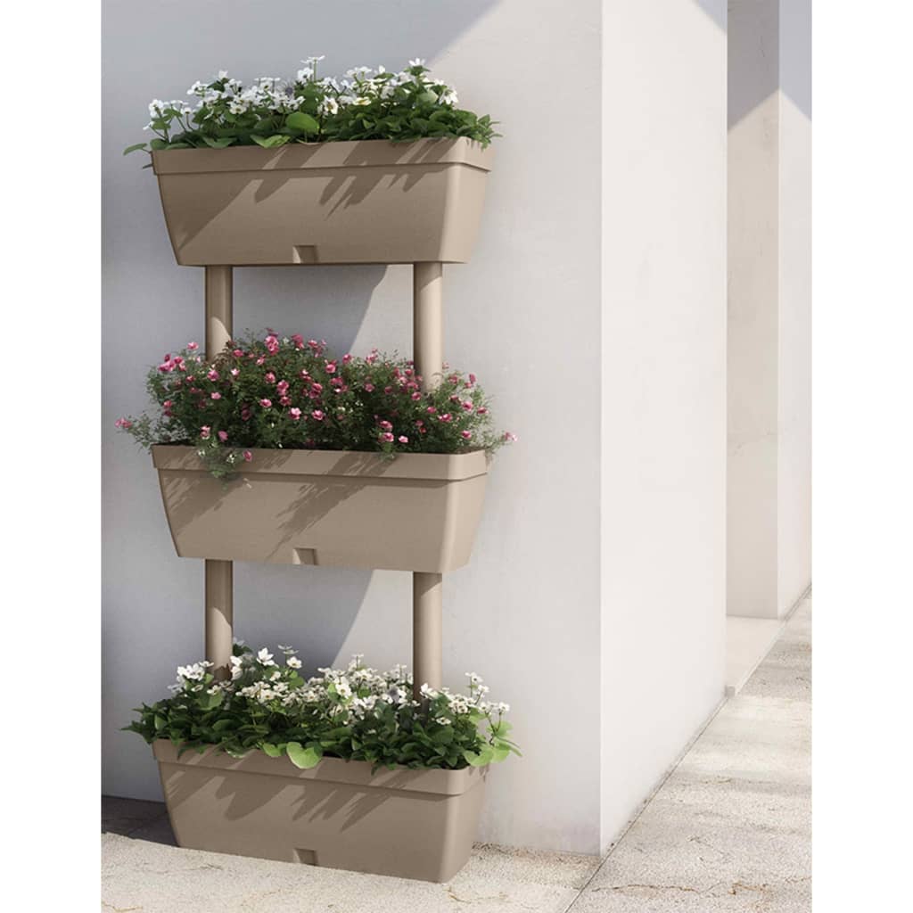 Fioriere da Giardino 6 pz Grigio Talpa
