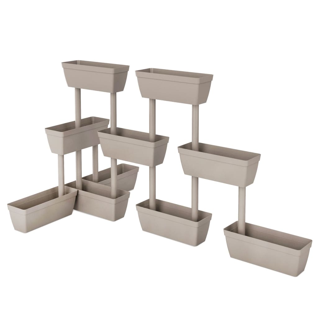 Fioriere da Giardino 6 pz Grigio Talpa