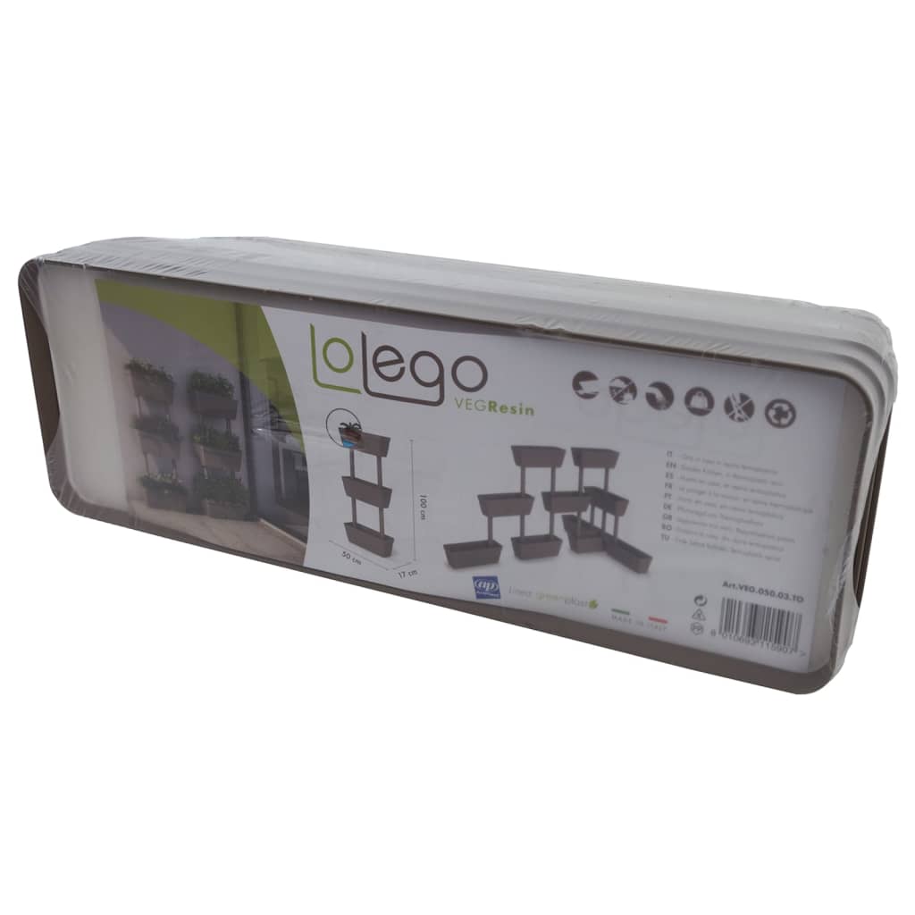 Fioriere da Giardino 6 pz Grigio Talpa