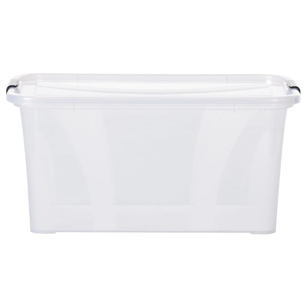 Scatole Trasparenti Portaoggetti con Coperchio 5 pz da 14 L