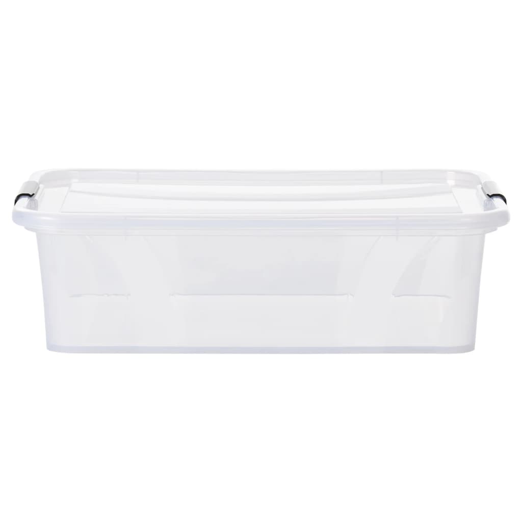 Scatole Trasparenti Portaoggetti con Coperchio 2 pz da 21 L