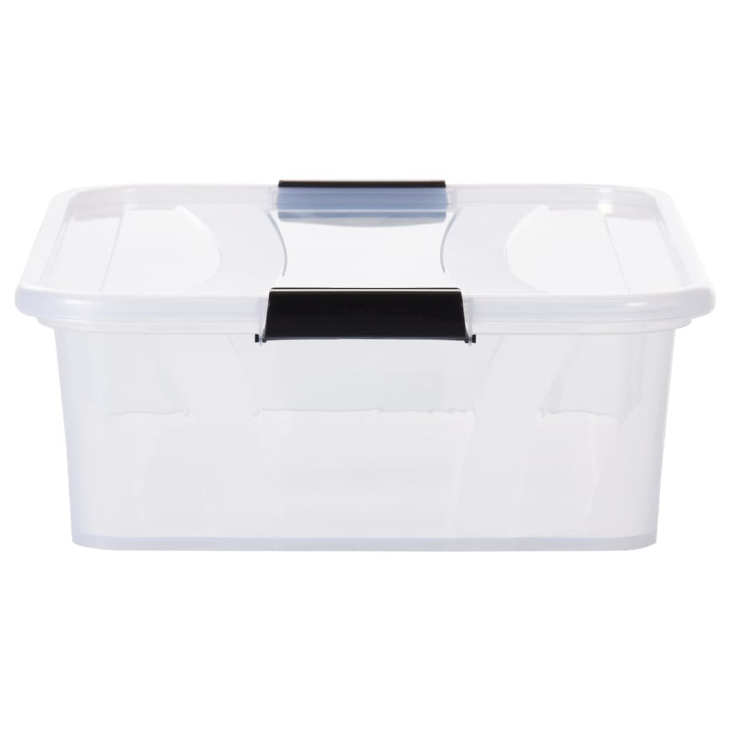 Scatole Trasparenti Portaoggetti con Coperchio 2 pz da 21 L