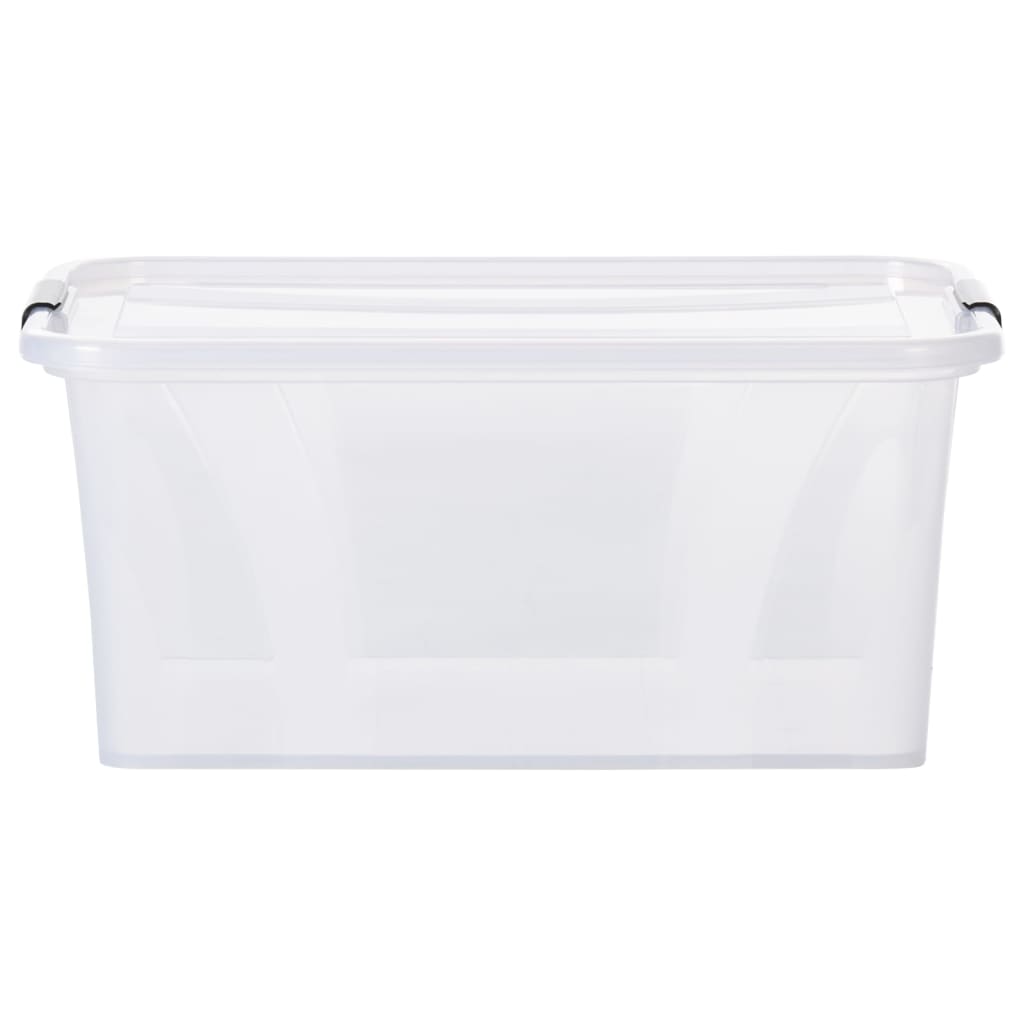 Scatole Portaoggetti con Coperchio 2 pz Trasparenti 32 L