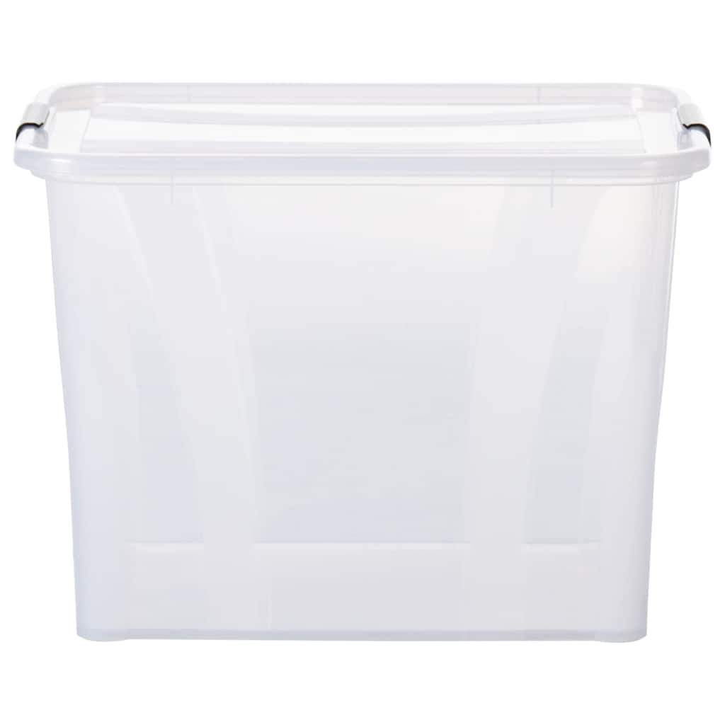 Scatole Trasparenti Portaoggetti con Coperchio 2 pz da 55 L