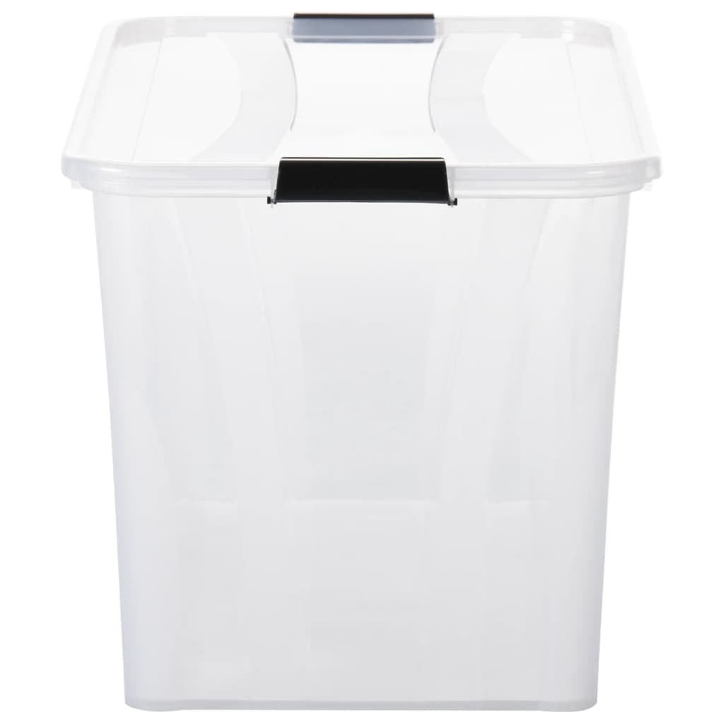 Scatole Trasparenti Portaoggetti con Coperchio 2 pz da 80 L