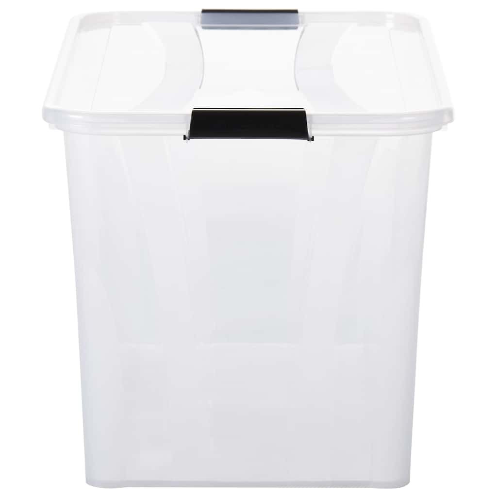 Scatole Trasparenti Portaoggetti con Coperchio 5 pz da 80 L