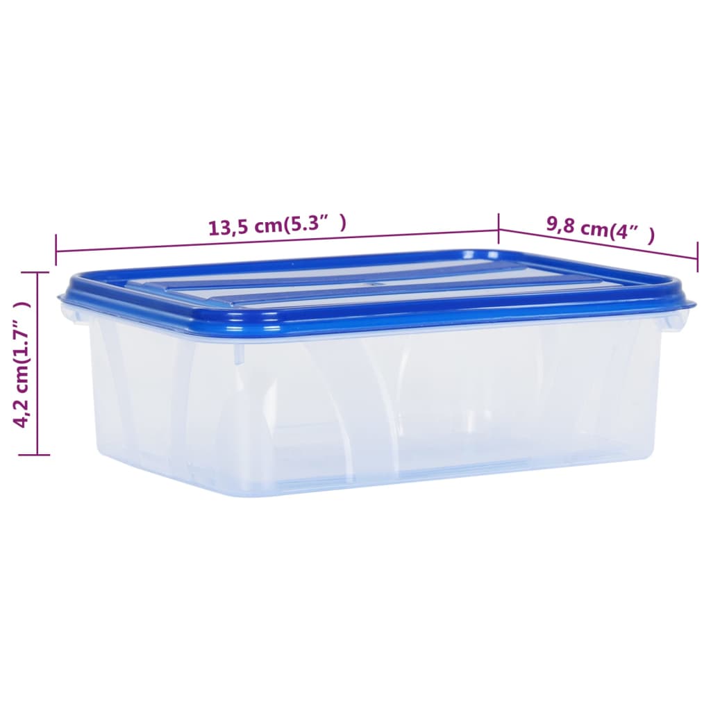 Contenitori per Alimenti con Coperchio 10 pz in PP
