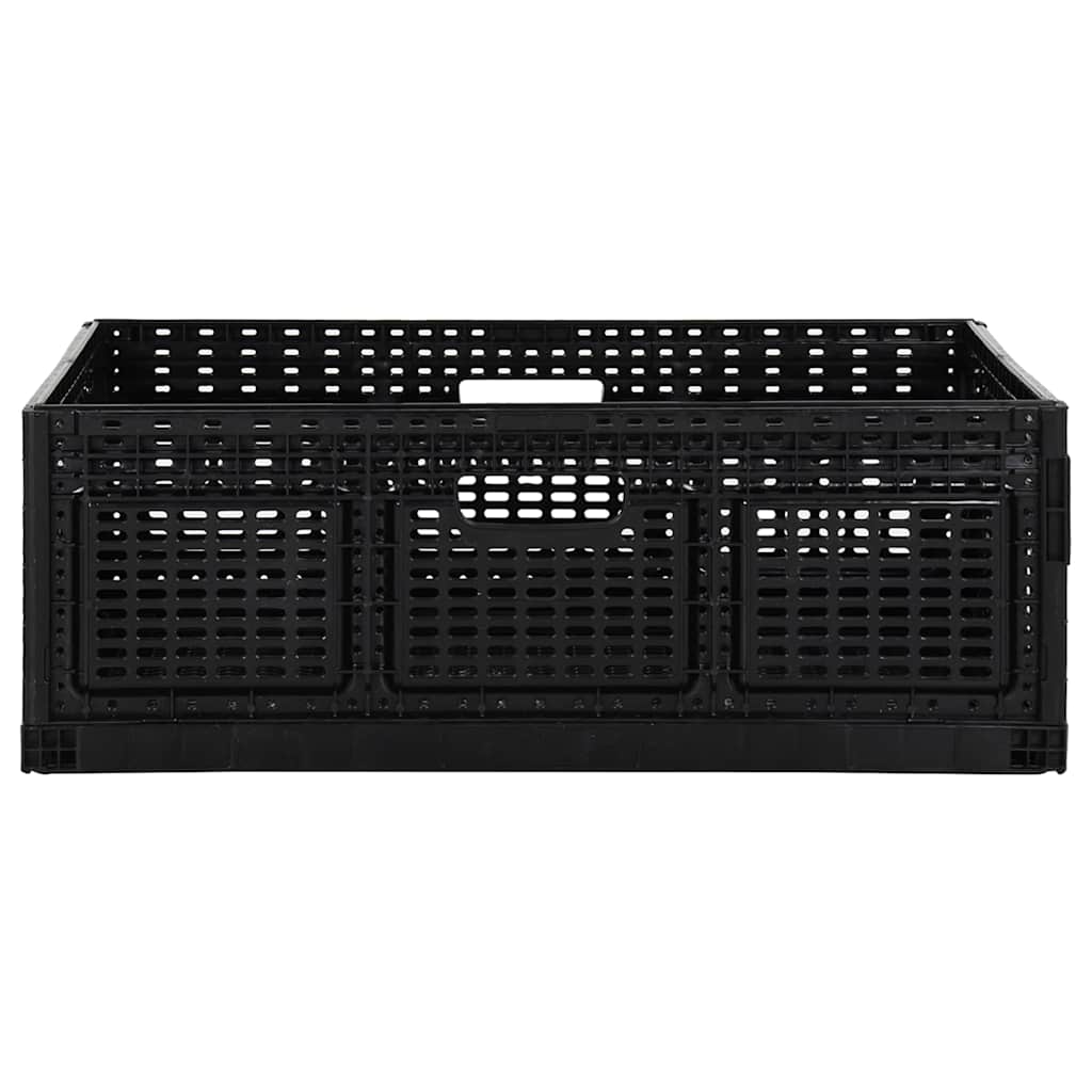 Scatole Pieghevoli 2 pz 60x40x22 cm Nero 46 L