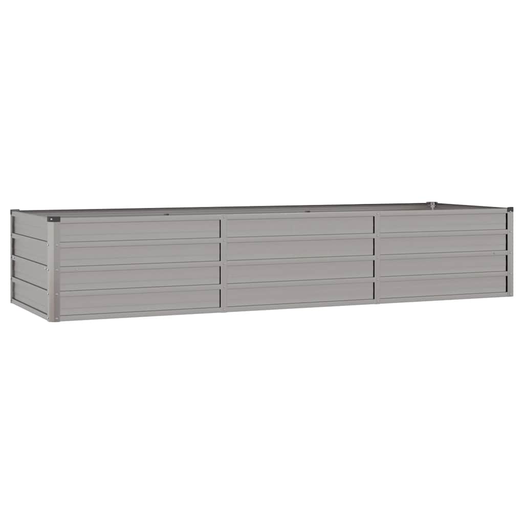 Letto Rialzato da Giardino Ruggine 240x80x45 cm Acciaio Corten