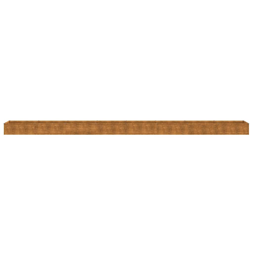 Fioriera Rialzata da Giardino 770x50x36 cm in Acciaio Corten
