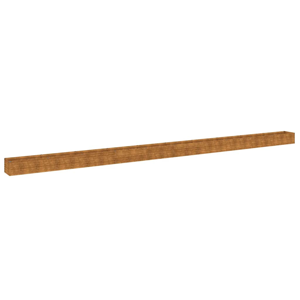 Fioriera Rialzata da Giardino 960x50x36 cm in Acciaio Corten