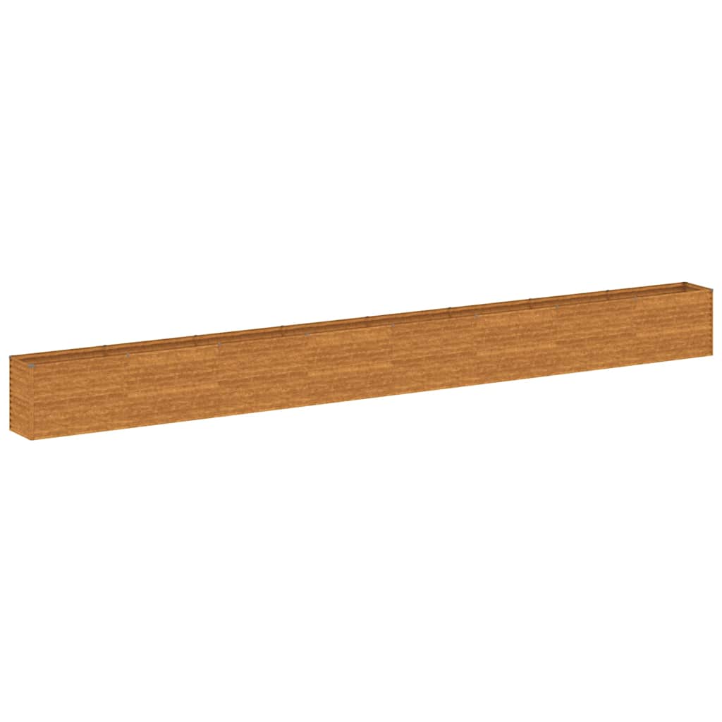 Fioriera Rialzata da Giardino 770x50x69 cm in Acciaio Corten