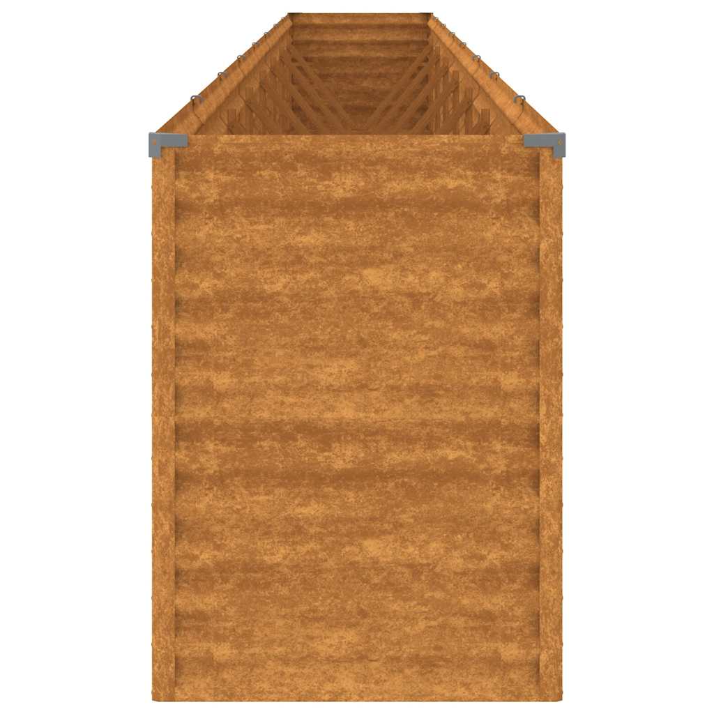 Fioriera Rialzata da Giardino 770x50x69 cm in Acciaio Corten