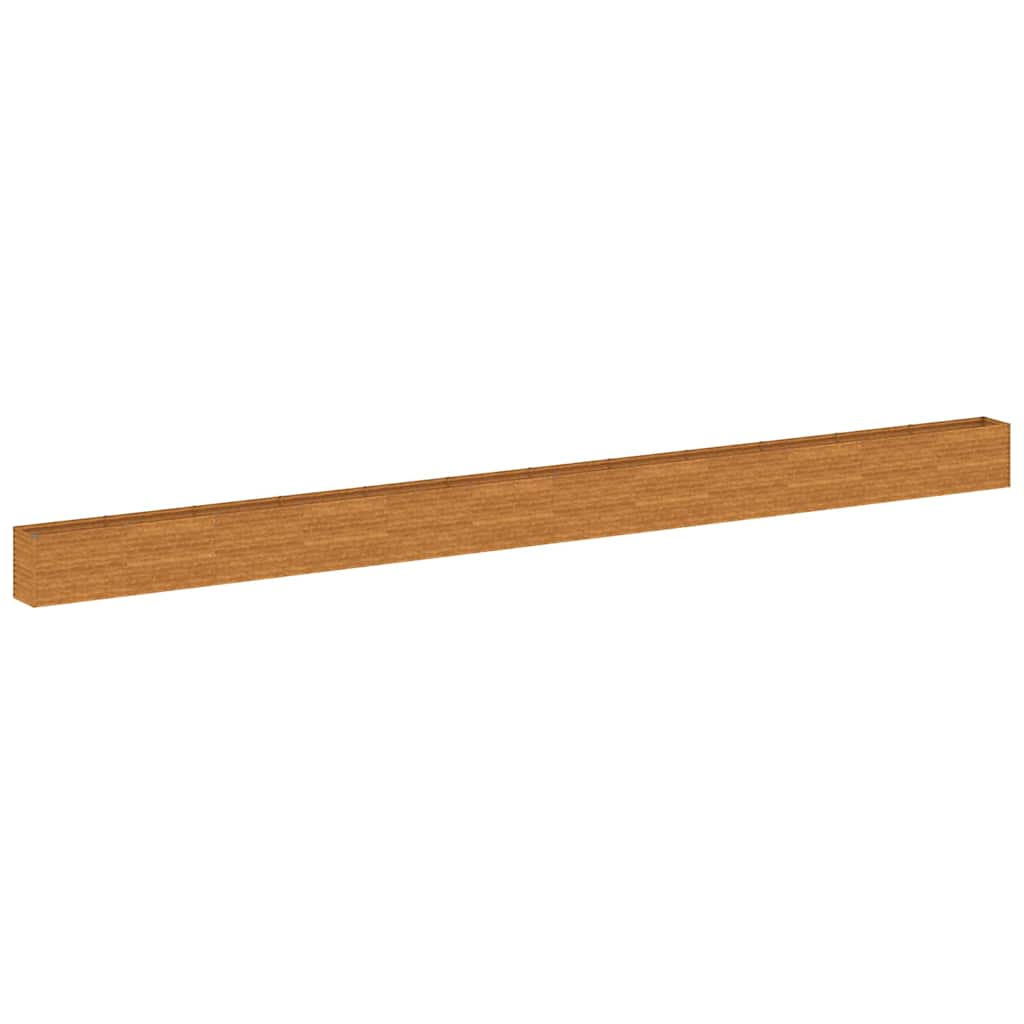 Fioriera Rialzata da Giardino 1150x50x69 cm in Acciaio Corten